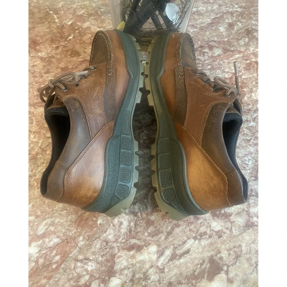 ECCO Track 25 Low Gore-Tex Mens Brown Leather Waterproof Hiking Shoes US 10.5-11